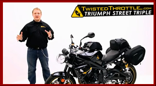 2012 Triumph Street Triple R customized with accessories by Twisted Throttle