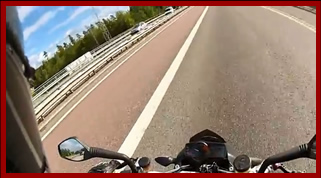 Superduke crash at ~140km/h