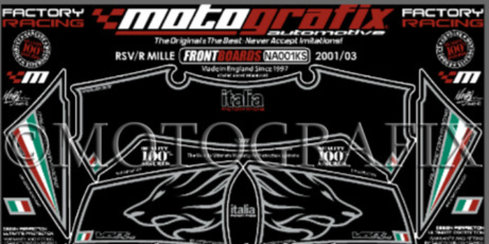 MOTOGRAFIX APRILIA RSV1000/RMILLE(01-03)BODY PAD FRONT NA001KS