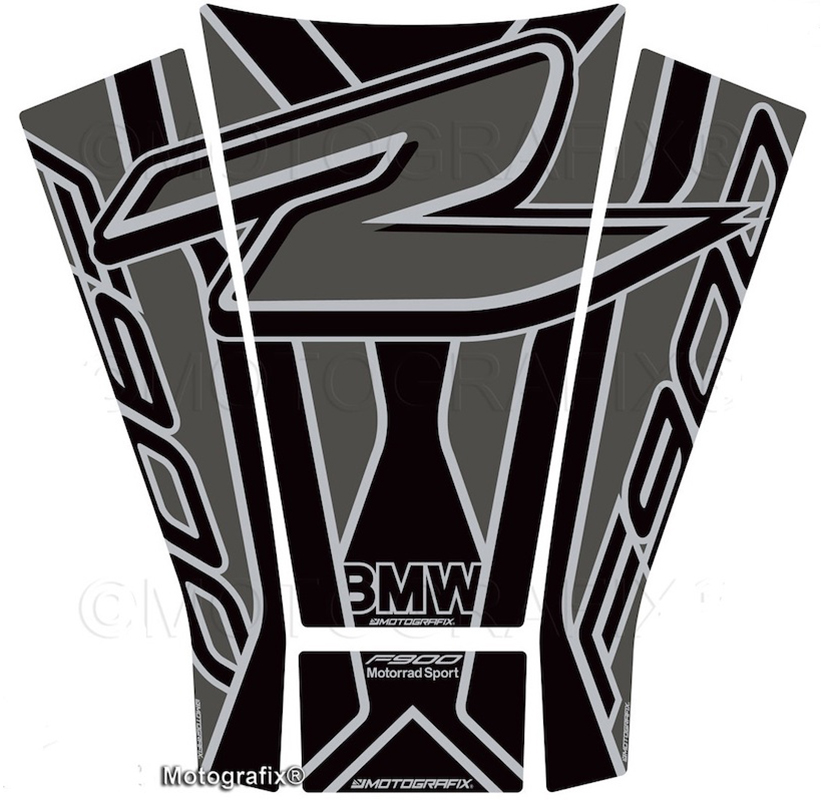 MOTOGRAFIX（モトグラフィックス） TANK PAD BMW F900R(20-) Grey with Black&Metallic Silver TB049KSE