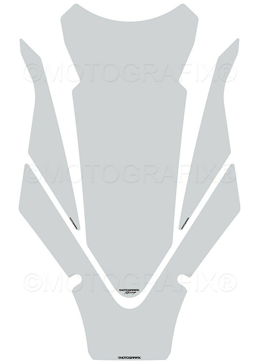 MOTOGRAFIX（モトグラフィックス） TANK PAD BMW S1000R(21-) Hockenheim Silver style with Black TB055PHS