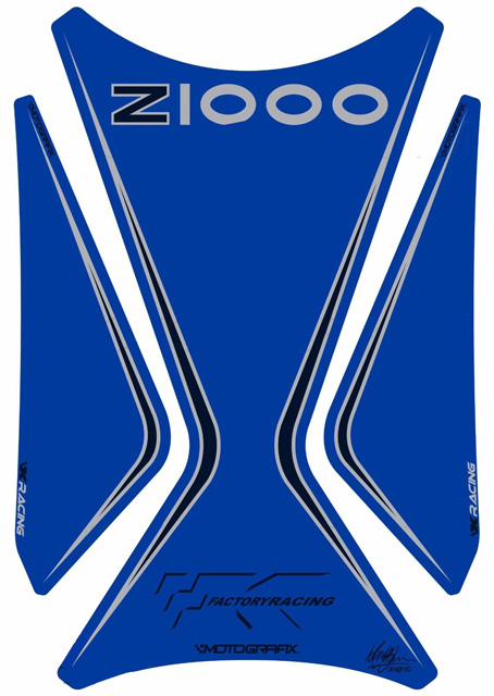 MOTOGRAFIX（モトグラフィックス） TANK PAD KAWASAKI Z1000(03-09) BLUE TK022B