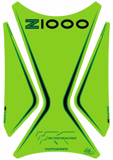 MOTOGRAFIX（モトグラフィックス） TANK PAD KAWASAKI Z1000(03-09) GREEN TK022G