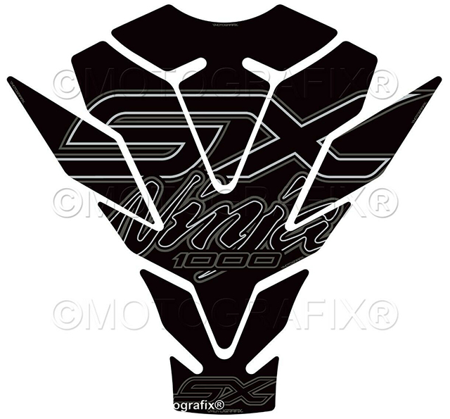 MOTOGRAFIX（モトグラフィックス） TANK PAD KAWASAKI Ninja1000SX(20/21) Black with Grey & Metallic Silver TK027KS