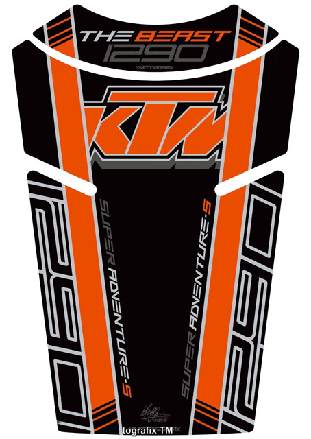 MOTOGRAFIX（モトグラフィックス） TANK PAD KTM 1290 Super Adventure S(17-) BLACK TKTM03K