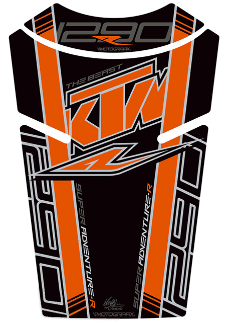 MOTOGRAFIX（モトグラフィックス） TANK PAD KTM 1290 Super Adventure R(17-19) BLACK TKTM08K