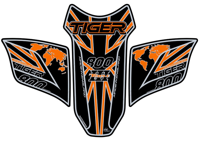 MOTOGRAFIX（モトグラフィックス） TANK PAD TRIUMPH Tiger800(18-)ORANGE TT031KOUJ