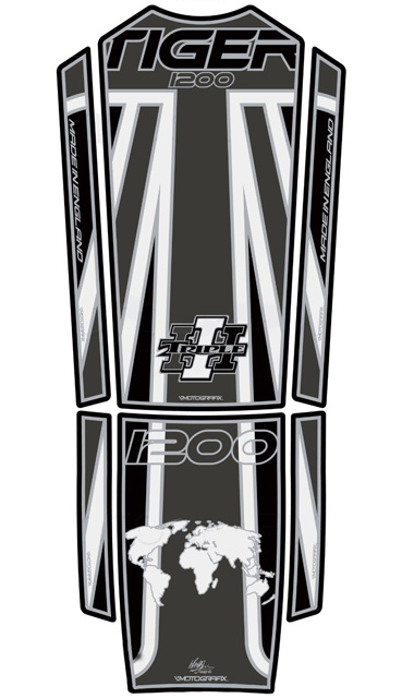 （正規品）モトグラフィックス タイガー Mudguard Protection MOTOGRAFIX バイク